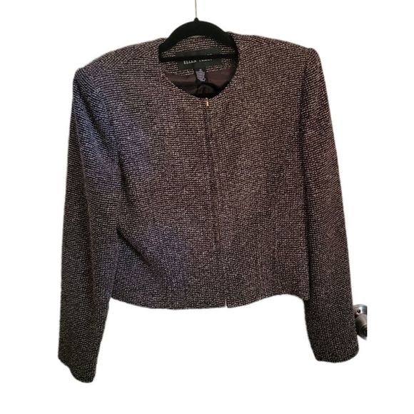 Vintage Brown Blazer Jacket 12 - Picture 1 of 7